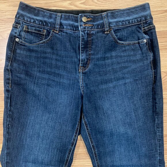 Lane Bryant Tighter Tummy Technology High Rise Bootcut Jeans Sz 14 Short Stretch - Picture 1 of 12